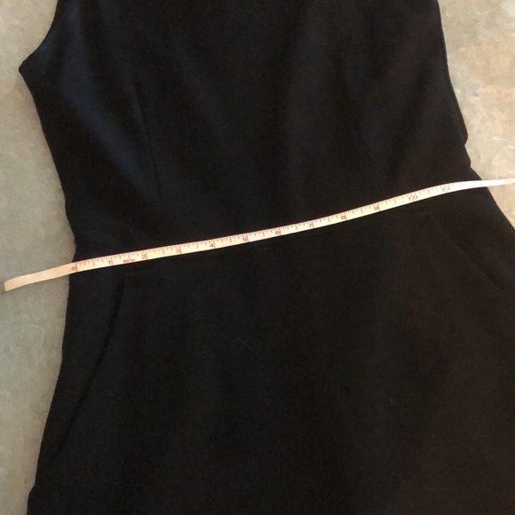 Theory size 4 black crepe dress; 2 slit pockets; unlined. - Picture 3 of 5